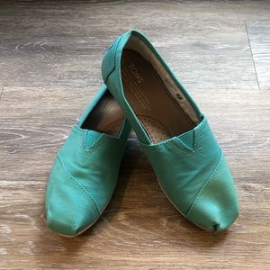 Teal Slip-On Toms